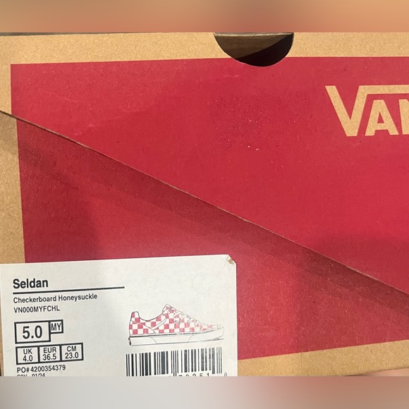 Vans Checkerboard Honeysuckle new with box - Picture 5 of 7